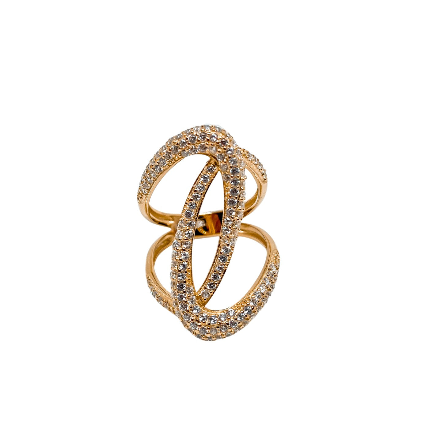 Anillo Entrelazado Circones Dorado
