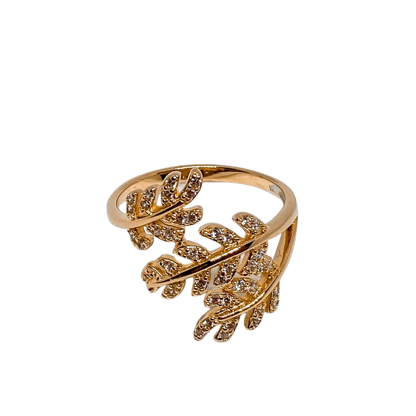 Anillo Ramas Circones Dorado