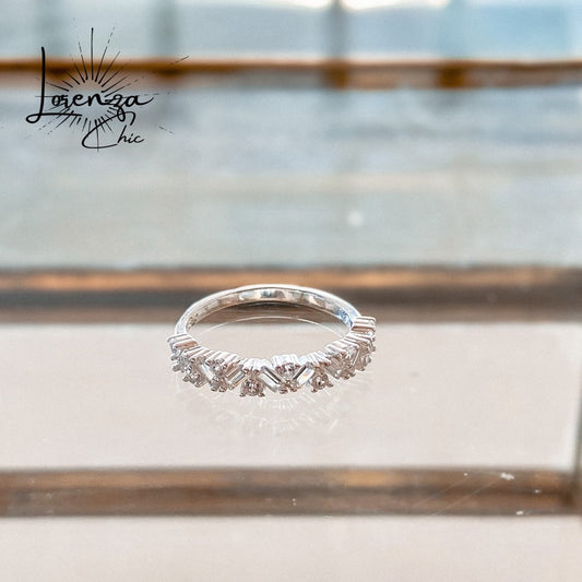 Anillo Cristales Talla 8