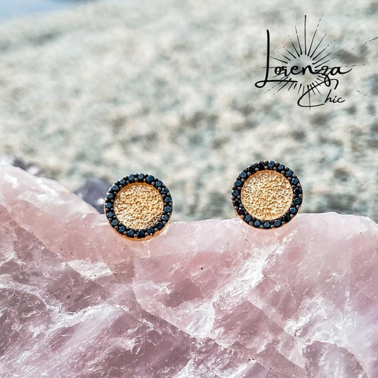 9 mm diametro - Plata 925 banada en Oro 18K