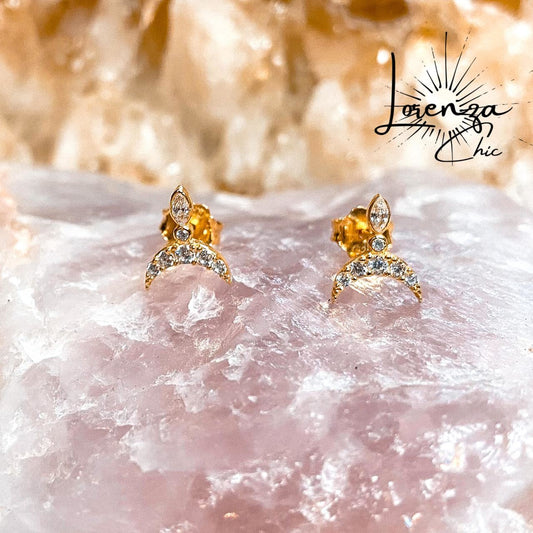 Plata 925 bañada en Oro y Circones