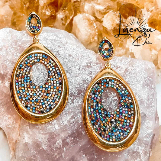 Plata 925 bañada en Oro, Cristales y Piedra Natural