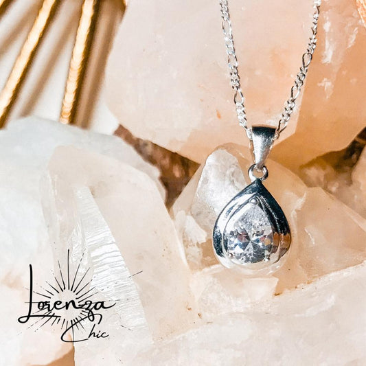 15x11 mm - Plata 925 y Cristal