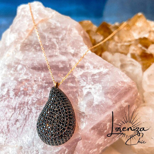 Plata 925 baño de oro Piedra Onix Natural