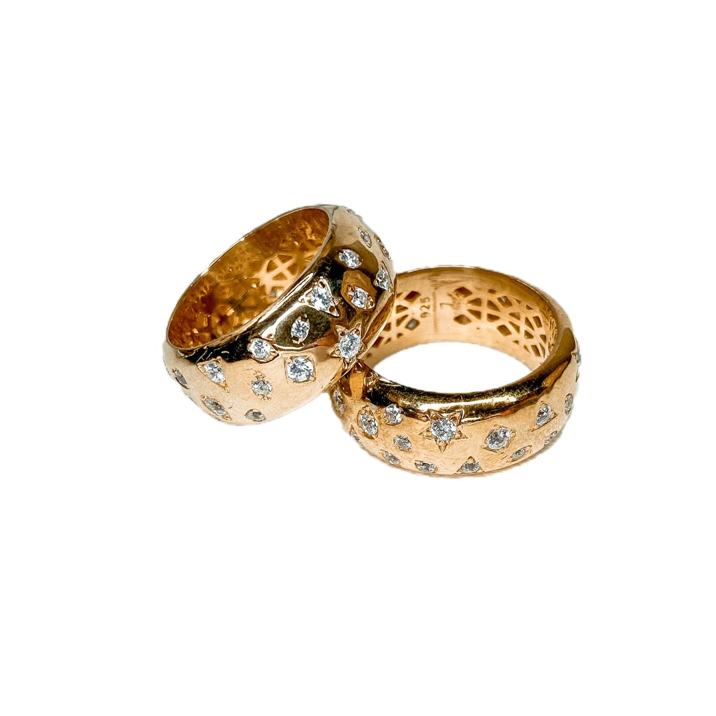 Anillos Argolla Destellos Circones