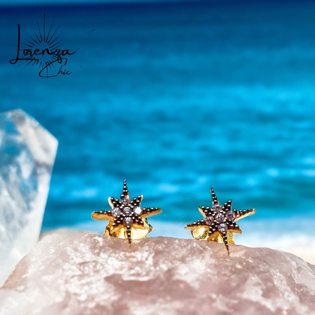 8x8 mm - Plata 925 banada en Oro 18K