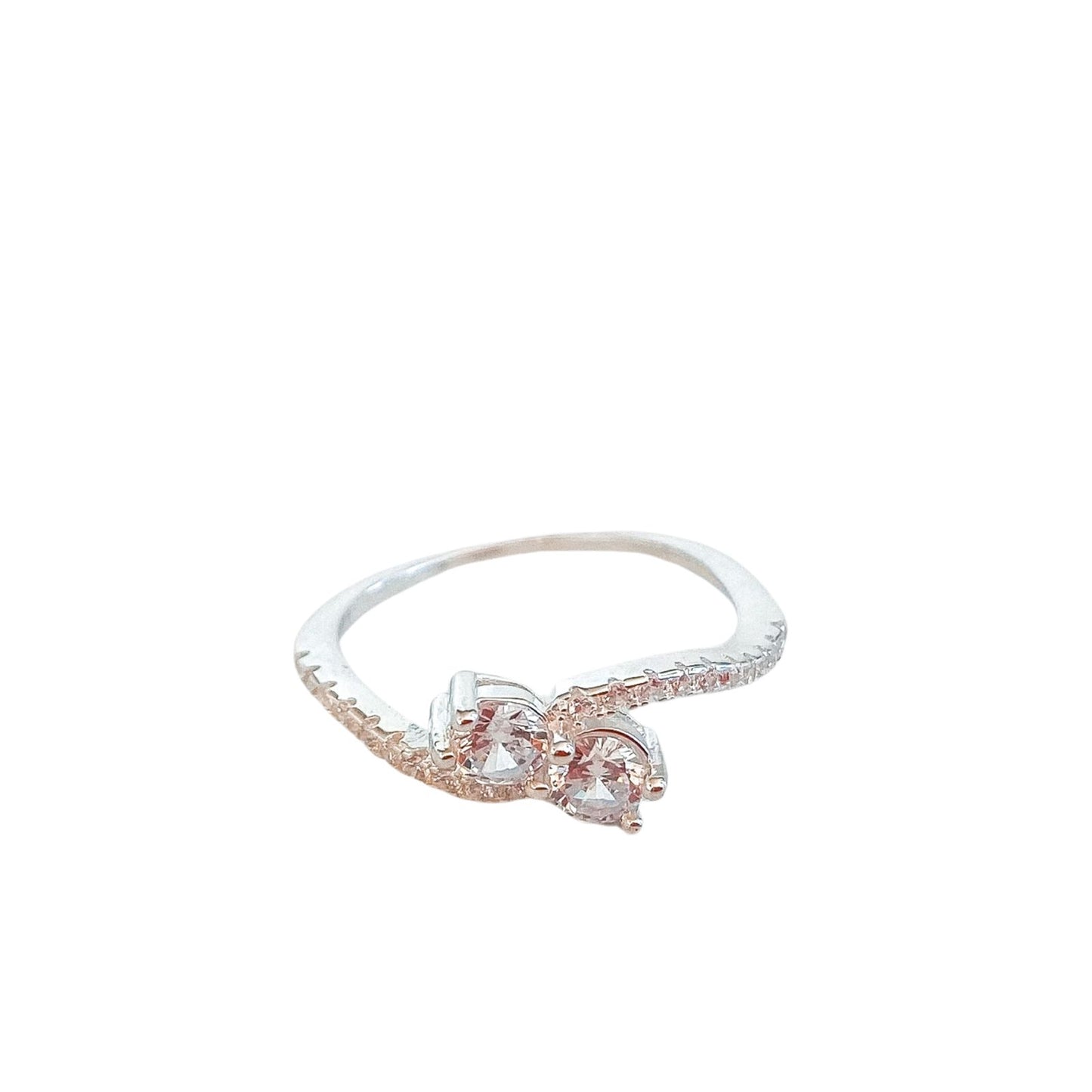Anillo Doble Punto de Luz Circones Talla 6